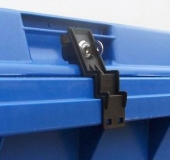 Müllcontainerverschluss Weber Flachdeckel 660 - 1100 L - Spritzgussteil 30% Glasfaser verstärkt